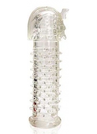 Закрытая прозрачная насадка на пенис Crystal Sleeve Faraon - 13,5 см. - Erowoman-Eroman - во Владивостоке купить с доставкой