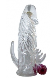Закрытая прозрачная вибронасадка на пенис Crystal Sleeve Vibe - Erowoman-Eroman - во Владивостоке купить с доставкой