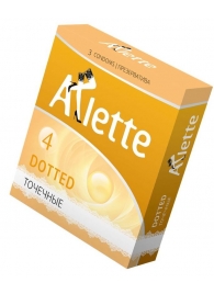 Презервативы Arlette Dotted с точечной текстурой - 3 шт. - Arlette - купить с доставкой во Владивостоке