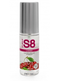 Смазка на водной основе S8 Flavored Lube со вкусом вишни - 50 мл. - Stimul8 - купить с доставкой во Владивостоке