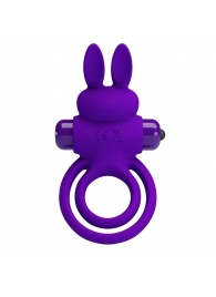 Фиолетовое эрекционное кольцо с вибростимуляцией клитора Vibrant Penis Ring III - Baile - во Владивостоке купить с доставкой