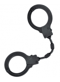 Черные силиконовые наручники A-Toys без ключа - A-toys - купить с доставкой во Владивостоке