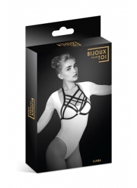Черная упряжь на грудь Clara - Bijoux Pour Toi - купить с доставкой во Владивостоке