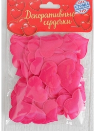 Набор ярко-розовых декоративных сердец - 50 шт. - Сима-Ленд - купить с доставкой во Владивостоке