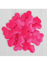 Набор ярко-розовых декоративных сердец - 50 шт. - Сима-Ленд - купить с доставкой во Владивостоке