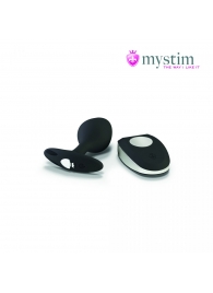 Черная пробка Mystim Rocking Vibe S с возможностью подключения к электростимулятору - 9,7 см. - MyStim - купить с доставкой во Владивостоке