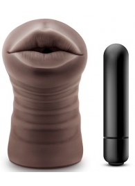 Коричневый мастурбатор-ротик Heather - Blush Novelties - во Владивостоке купить с доставкой