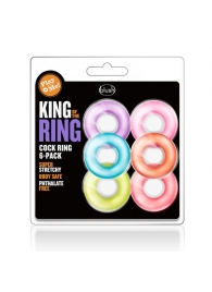 Набор из 6 эрекционных колец King of the Ring - Blush Novelties - во Владивостоке купить с доставкой