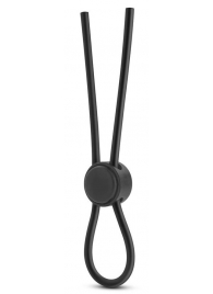 Черное силиконовое лассо на пенис SILICONE LOOP COCK RING - Blush Novelties - во Владивостоке купить с доставкой