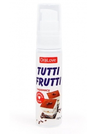 Гель-смазка Tutti-frutti со вкусом тирамису - 30 гр. - Биоритм - купить с доставкой во Владивостоке