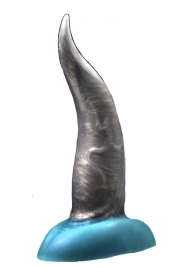 Черно-голубой фаллоимитатор  Дельфин small  - 25 см. - Erasexa - купить с доставкой во Владивостоке