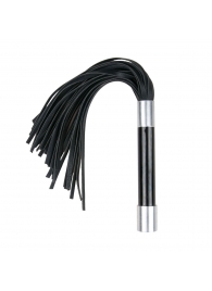 Черная плеть Easytoys Flogger With Metal Grip - 38 см. - Easy toys - купить с доставкой во Владивостоке