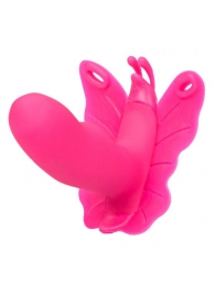 Розовая вибробабочка на ремешках Silicone Remote Venus Penis - California Exotic Novelties