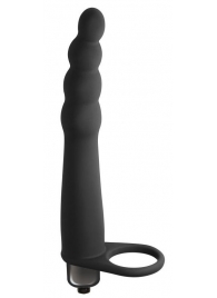 Черная вибронасадка для двойного проникновения Bramble - 16,5 см. - Lola Games - купить с доставкой во Владивостоке