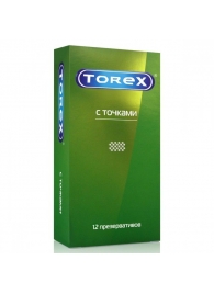 Текстурированные презервативы Torex  С точками  - 12 шт. - Torex - купить с доставкой во Владивостоке