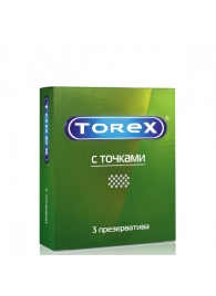 Текстурированные презервативы Torex  С точками  - 3 шт. - Torex - купить с доставкой во Владивостоке