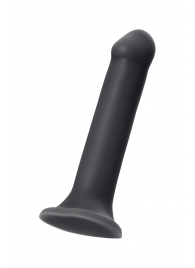 Черный фаллос на присоске Silicone Bendable Dildo XL - 20 см. - Strap-on-me - купить с доставкой во Владивостоке