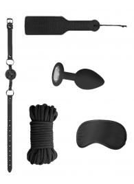 Черный игровой набор Introductory Bondage Kit №5 - Shots Media BV - купить с доставкой во Владивостоке