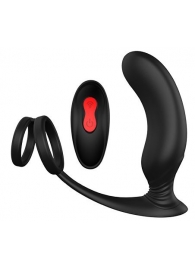 Черный массажер простаты REMOTE P-PLEASER - Dream Toys - во Владивостоке купить с доставкой