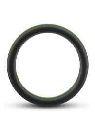 Черно-зеленое эрекционное кольцо Silicone Go Pro Cock Ring - Blush Novelties - во Владивостоке купить с доставкой