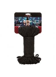 Черная веревка для шибари BDSM Rope - 30 м. - California Exotic Novelties - купить с доставкой во Владивостоке