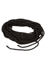 Черная веревка для шибари BDSM Rope - 30 м. - California Exotic Novelties - купить с доставкой во Владивостоке
