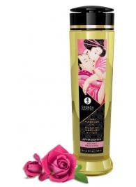 Массажное масло с ароматом розы Aphrodisia - 240 мл. - Shunga - купить с доставкой во Владивостоке