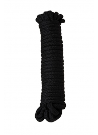 Черная текстильная веревка для бондажа - 1 м. - Штучки-дрючки - купить с доставкой во Владивостоке