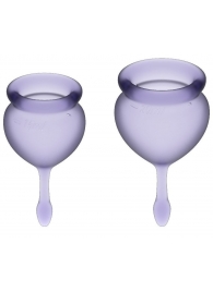 Набор фиолетовых менструальных чаш Feel good Menstrual Cup - Satisfyer - купить с доставкой #SOTBIT_REGIONS_UF_V_REGION_NAME#