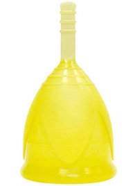 Желтая менструальная чаша размера L - Тюльпан - купить с доставкой во Владивостоке