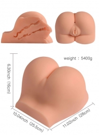 Телесная вагина с двумя отверстиями - SHEQU - во Владивостоке купить с доставкой
