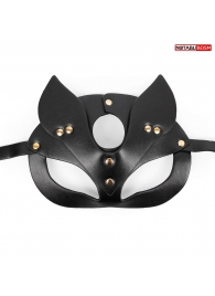 Черная игровая маска с ушками - Notabu - купить с доставкой во Владивостоке