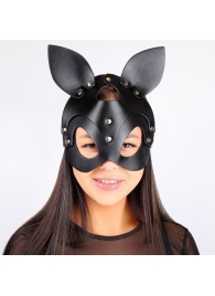 Черная маска с ушками и заклепками - Notabu - купить с доставкой во Владивостоке