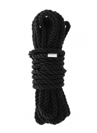 Черная веревка для шибари DELUXE BONDAGE ROPE - 5 м. - Dream Toys - купить с доставкой во Владивостоке