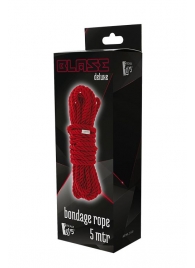Красная веревка для шибари DELUXE BONDAGE ROPE - 5 м. - Dream Toys - купить с доставкой во Владивостоке