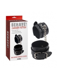 Черные наручники Be good Wrist Cuffs - Chisa - купить с доставкой во Владивостоке