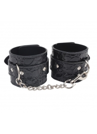 Черные наручники Be good Wrist Cuffs - Chisa - купить с доставкой во Владивостоке