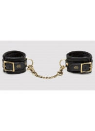 Черные наручники Bound to You Faux Leather Wrist Cuffs - Fifty Shades of Grey - купить с доставкой во Владивостоке