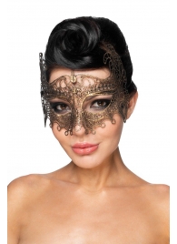 Золотистая карнавальная маска  Рукба - Джага-Джага купить с доставкой