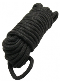 Черная верёвка для бондажа и декоративной вязки - 10 м. - Eroticon - купить с доставкой во Владивостоке