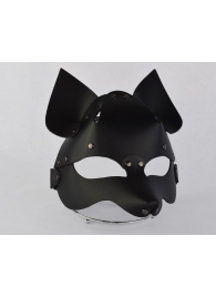 Черная кожаная маска  Лиса - Sitabella - купить с доставкой во Владивостоке