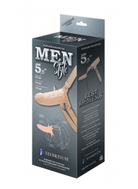 Телесный мужской парапротез MEN STYLE - 15 см. - LOVETOY (А-Полимер) - купить с доставкой во Владивостоке