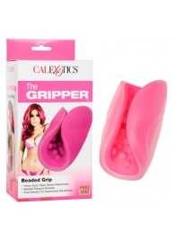 Розовый рельефный мастурбатор Beaded Grip - California Exotic Novelties - во Владивостоке купить с доставкой