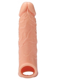 Телесная насадка EXTENDER WITH BALL STRAP 6.5 - 17 см. - Dream Toys - во Владивостоке купить с доставкой