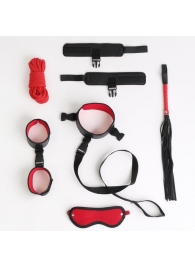 Черно-красный эротический набор из 7 предметов - Сима-Ленд - купить с доставкой во Владивостоке