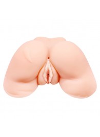 Телесная вибровагина Julie с 2 рабочими отверстиями - Baile - во Владивостоке купить с доставкой