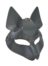 Серая маска Wolf с клепками - Sitabella - купить с доставкой во Владивостоке