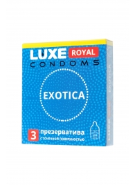 Текстурированные презервативы LUXE Royal Exotica - 3 шт. - Luxe - купить с доставкой во Владивостоке