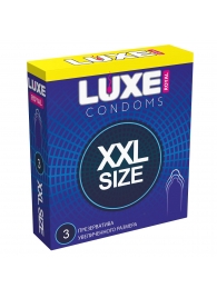 Презервативы увеличенного размера LUXE Royal XXL Size - 3 шт. - Luxe - купить с доставкой во Владивостоке