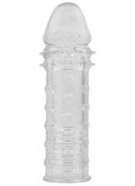 Прозрачная реалистичная насадка на пенис Extra Texture Sleeve - 16,2 см. - Chisa - во Владивостоке купить с доставкой